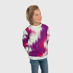 Свитшот детский Абстракция линий, цвет: 3D-белый — фото 2