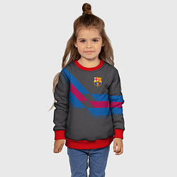 Свитшот детский Barcelona FC: Dark style, цвет: 3D-красный — фото 2