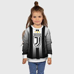 Свитшот детский Juventus FC: New logo, цвет: 3D-белый — фото 2