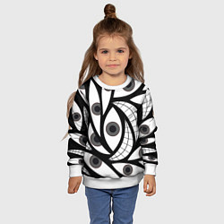 Свитшот детский Alchemist Eyes, цвет: 3D-белый — фото 2