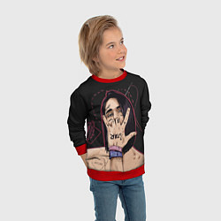 Свитшот детский Face Star, цвет: 3D-красный — фото 2