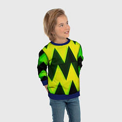 Свитшот детский Zigzag, цвет: 3D-синий — фото 2