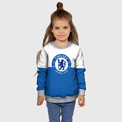 Свитшот детский Chelsea FC: Duo Color, цвет: 3D-меланж — фото 2