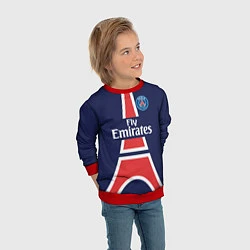 Свитшот детский FC PSG: Paris Original, цвет: 3D-красный — фото 2