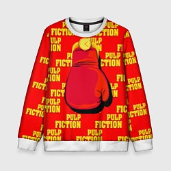 Свитшот детский Pulp Fiction: Boxing glove, цвет: 3D-белый