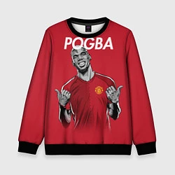 Свитшот детский FC MU: Pogba, цвет: 3D-черный