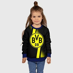 Свитшот детский FC Borussia Dortmund: Storm, цвет: 3D-синий — фото 2