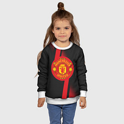 Свитшот детский FC Manchester United: Storm, цвет: 3D-белый — фото 2