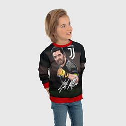 Свитшот детский Джанлуиджи Буффон, цвет: 3D-красный — фото 2