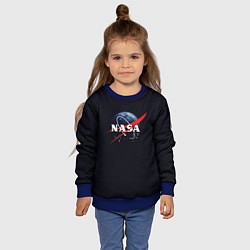 Свитшот детский NASA: Black Space, цвет: 3D-синий — фото 2