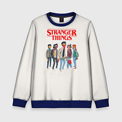 Свитшот детский Stranger Things Friends, цвет: 3D-синий