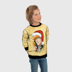 Свитшот детский Happy New Bleach!, цвет: 3D-черный — фото 2