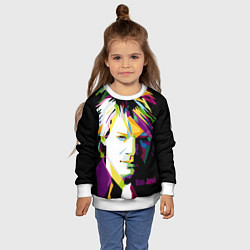 Свитшот детский Jon Bon Jovi Art, цвет: 3D-белый — фото 2