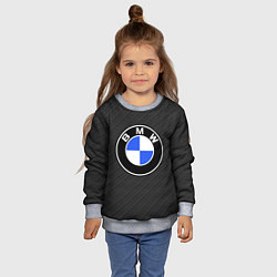 Свитшот детский BMW CARBON БМВ КАРБОН, цвет: 3D-меланж — фото 2