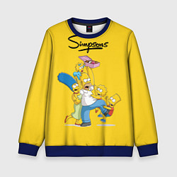 Свитшот детский Simpsons Family, цвет: 3D-синий