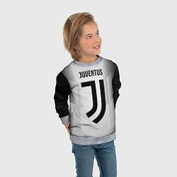Свитшот детский FC Juventus: Silver Original, цвет: 3D-меланж — фото 2