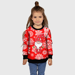 Свитшот детский Зимний гномик, цвет: 3D-черный — фото 2
