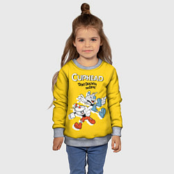 Свитшот детский Cuphead: Don't deal with the Devil, цвет: 3D-меланж — фото 2