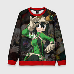 Свитшот детский My Hero Academia в очках, цвет: 3D-красный