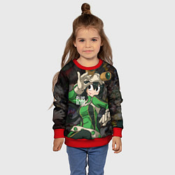 Свитшот детский My Hero Academia в очках, цвет: 3D-красный — фото 2