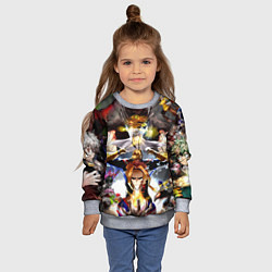 Свитшот детский My Hero Academia, цвет: 3D-меланж — фото 2