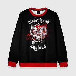 Свитшот детский Motorhead England, цвет: 3D-красный