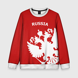 Детский свитшот Russia: Red & White