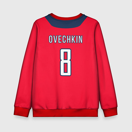 Детский свитшот Washington Capitals: Ovechkin Red / 3D-Красный – фото 2