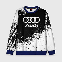 Свитшот детский Audi: Black Spray, цвет: 3D-синий