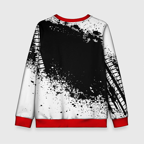 Детский свитшот Volkswagen: Black Spray / 3D-Красный – фото 2