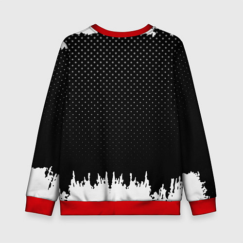 Детский свитшот Honda: Black Side / 3D-Красный – фото 2