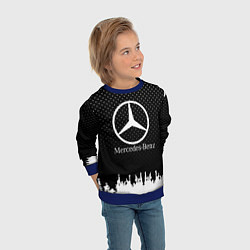 Свитшот детский Mercedes-Benz: Black Side, цвет: 3D-синий — фото 2
