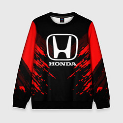 Свитшот детский Honda: Red Anger, цвет: 3D-черный