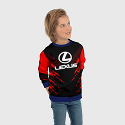 Свитшот детский Lexus: Red Anger, цвет: 3D-синий — фото 2