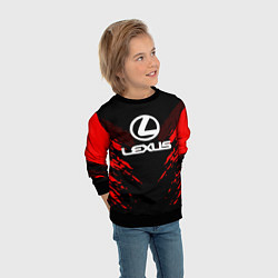 Свитшот детский Lexus: Red Anger, цвет: 3D-черный — фото 2