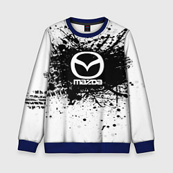 Свитшот детский Mazda: Black Spray, цвет: 3D-синий