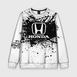 Свитшот детский Honda: Black Spray, цвет: 3D-белый