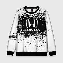 Свитшот детский Honda: Black Spray, цвет: 3D-черный