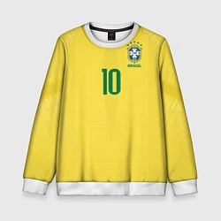 Детский свитшот Сборная Бразилии: Неймар ЧМ-2018 домашняя