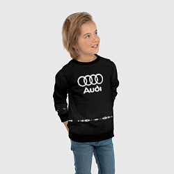 Свитшот детский Audi: Black Abstract, цвет: 3D-черный — фото 2