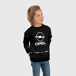Свитшот детский Opel: Black Abstract, цвет: 3D-черный — фото 2