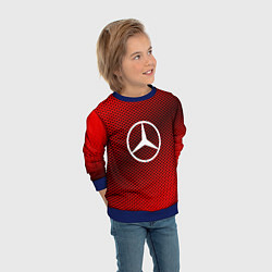 Свитшот детский Mercedes: Red Carbon, цвет: 3D-синий — фото 2