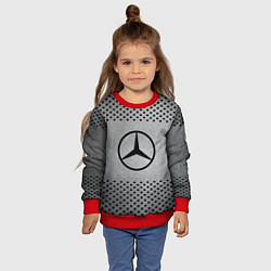 Свитшот детский Mercedes-Benz: Hardened Steel, цвет: 3D-красный — фото 2