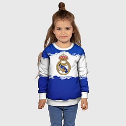 Свитшот детский Real Madrid FC, цвет: 3D-белый — фото 2