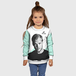 Свитшот детский Avicii: Tim Bergling, цвет: 3D-белый — фото 2