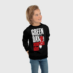 Свитшот детский Green Day: American Idiot, цвет: 3D-черный — фото 2