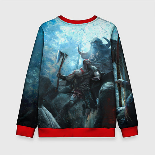 Детский свитшот God of War: Dynasty / 3D-Красный – фото 2