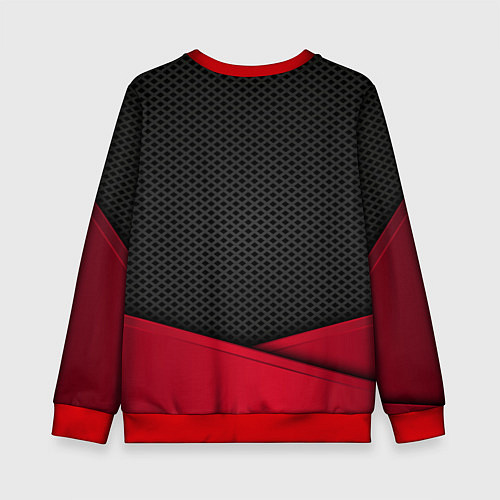Детский свитшот Audi: Grey Carbon / 3D-Красный – фото 2