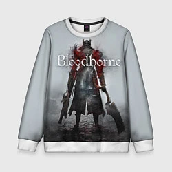 Свитшот детский Bloodborne: Hell Knight, цвет: 3D-белый