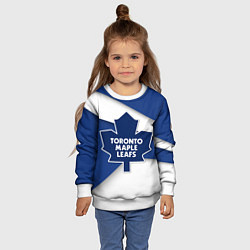 Свитшот детский Toronto Maple Leafs, цвет: 3D-белый — фото 2